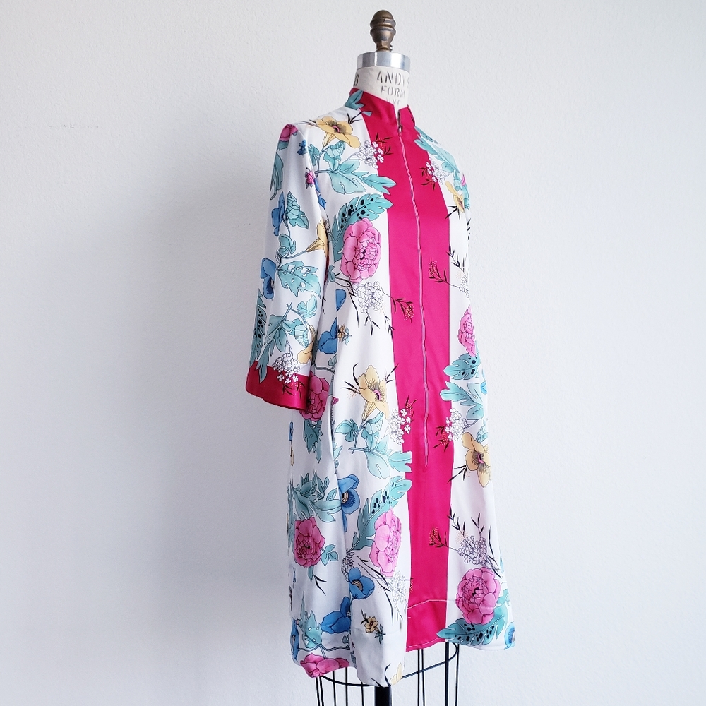Vintage 70s/80s Evelyn Pearson Floral House Dress
